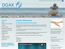 Tablet Screenshot of dgak.de